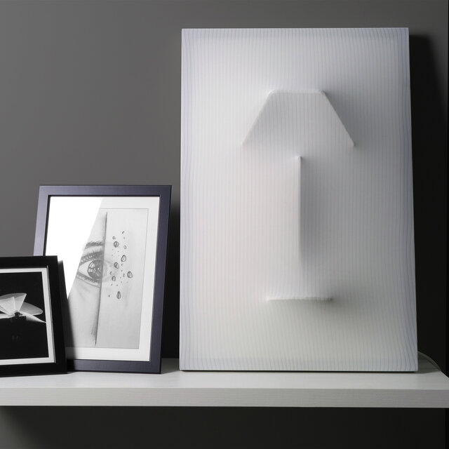 Elastic Fabric Lamp, led light, aluminium frame NEBU